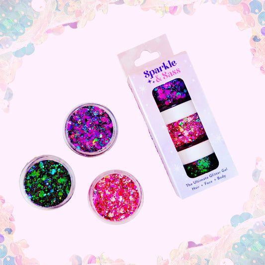 Glitter Gel - Mermaid Glow - Set of 3