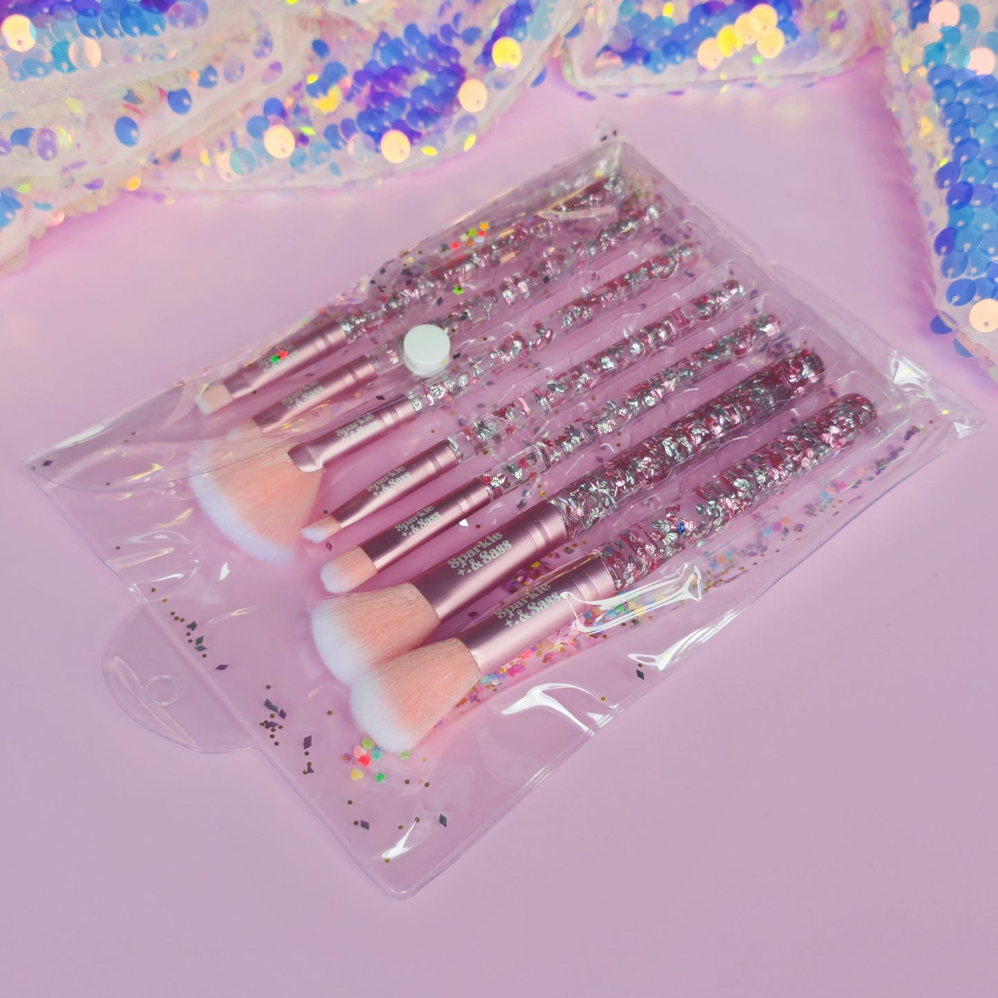 Sparkly Brush Set of 7