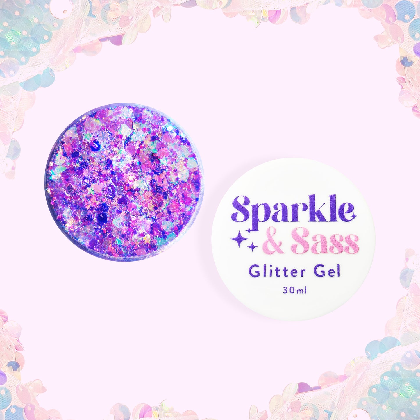 Glitter Gel - Amethyst Aura - 30ml