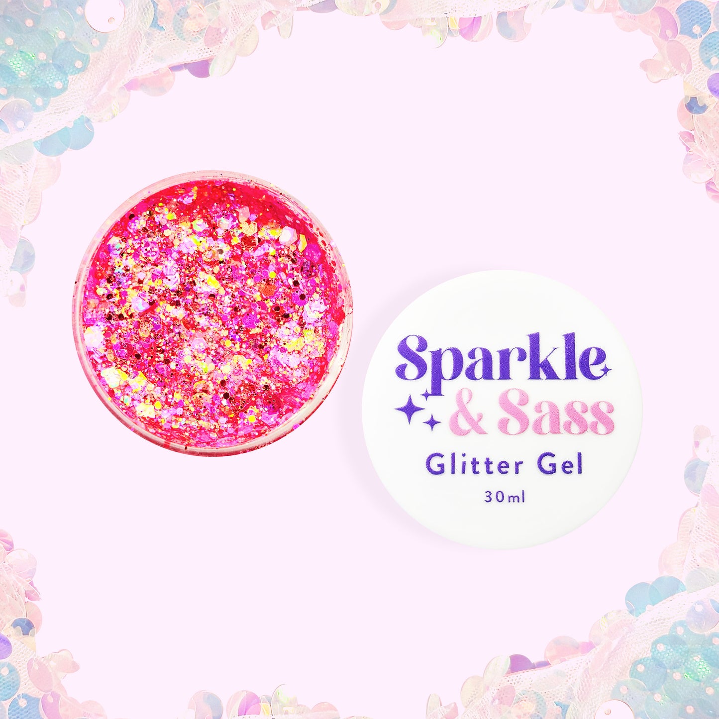 Glitter Gel - Azalea Sparkle - 30ml