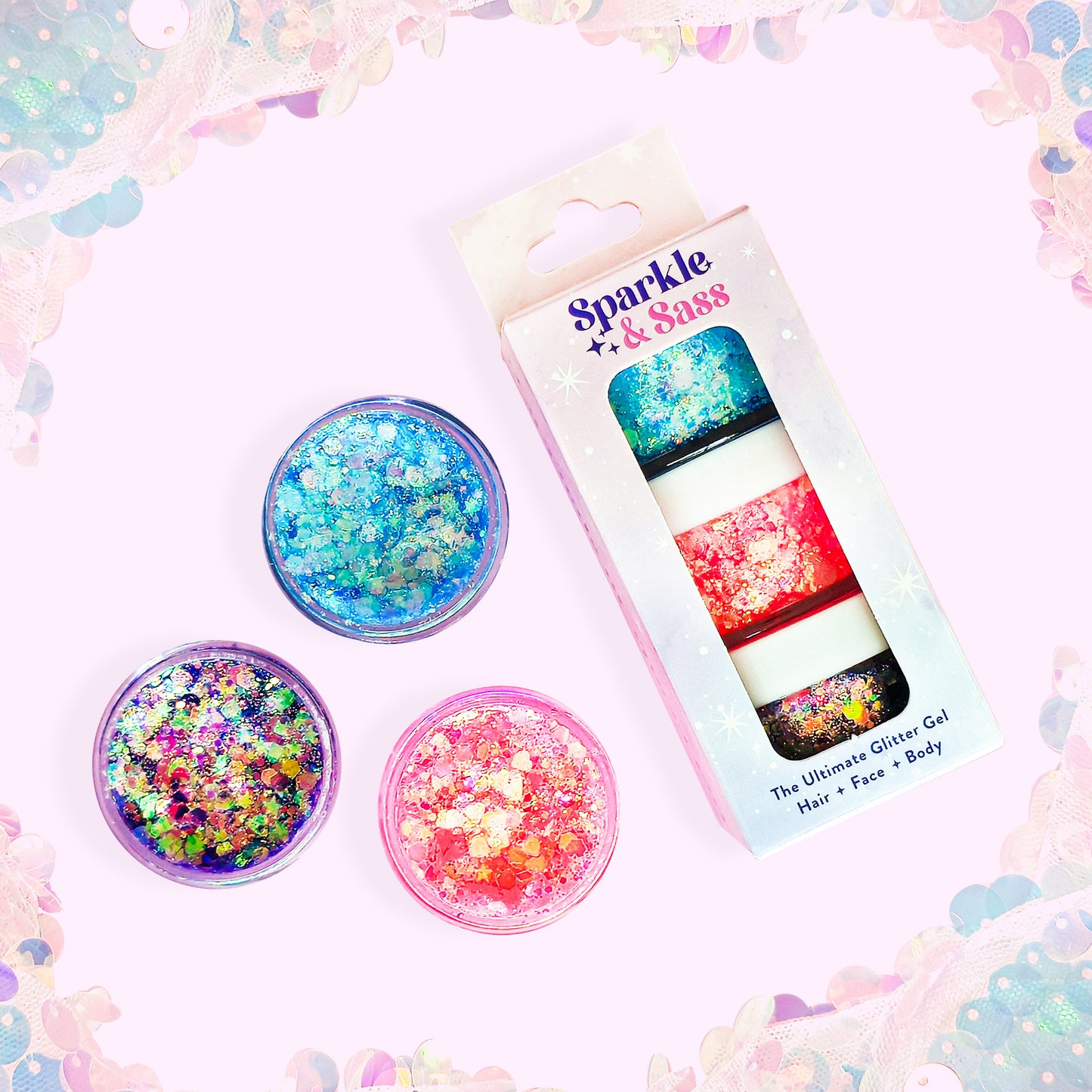 Glitter Gel - Vivid Bloom - Set of 3