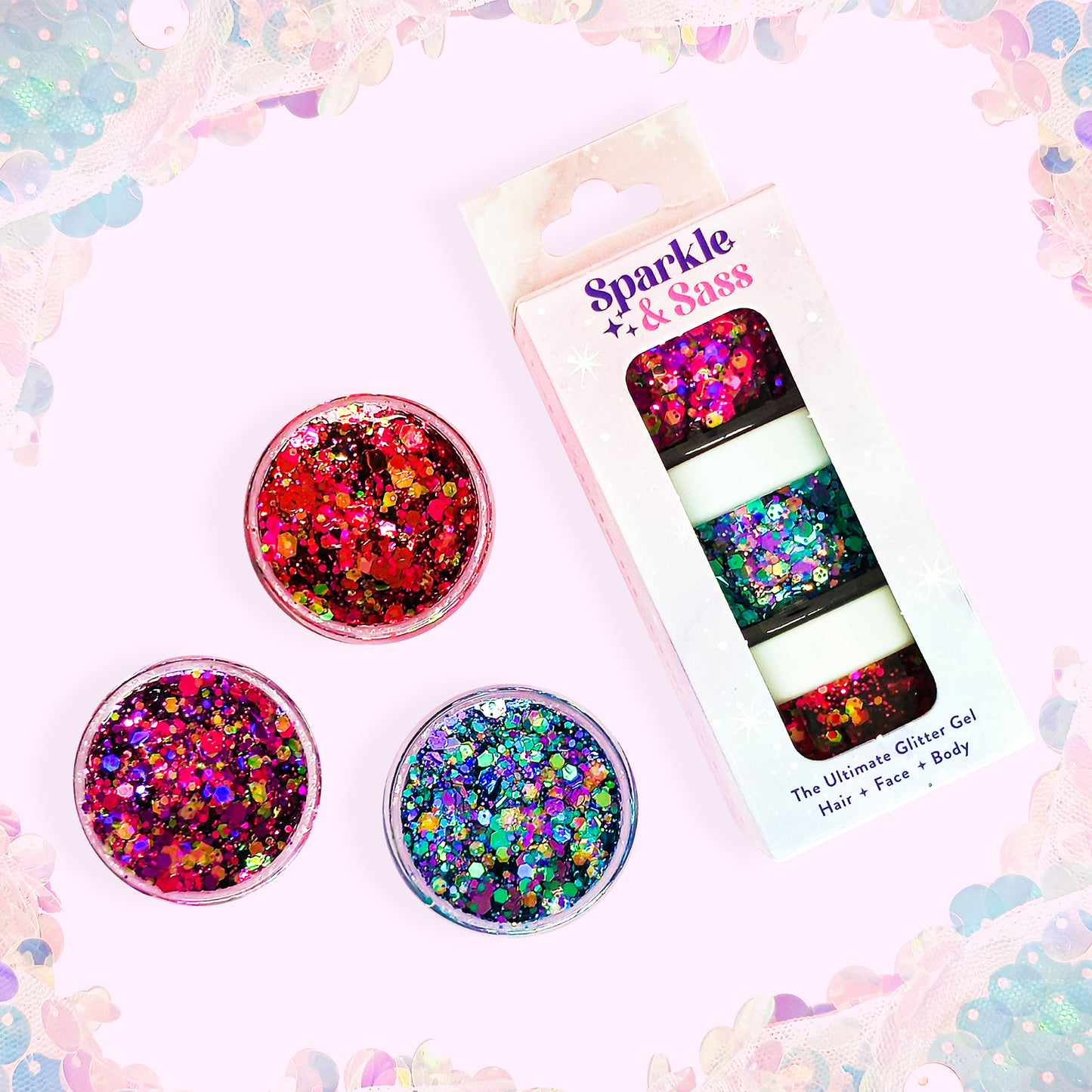 Glitter Gel - Radiant Allure - Set of 3