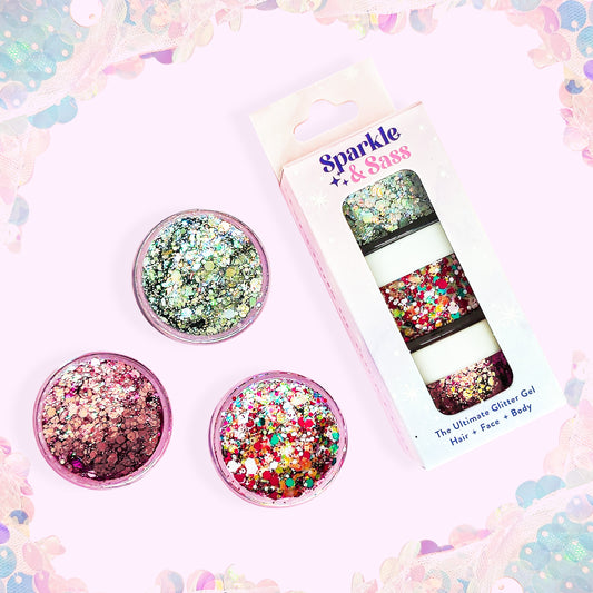 Glitter Gel - Velvet Galaxy - Set of 3