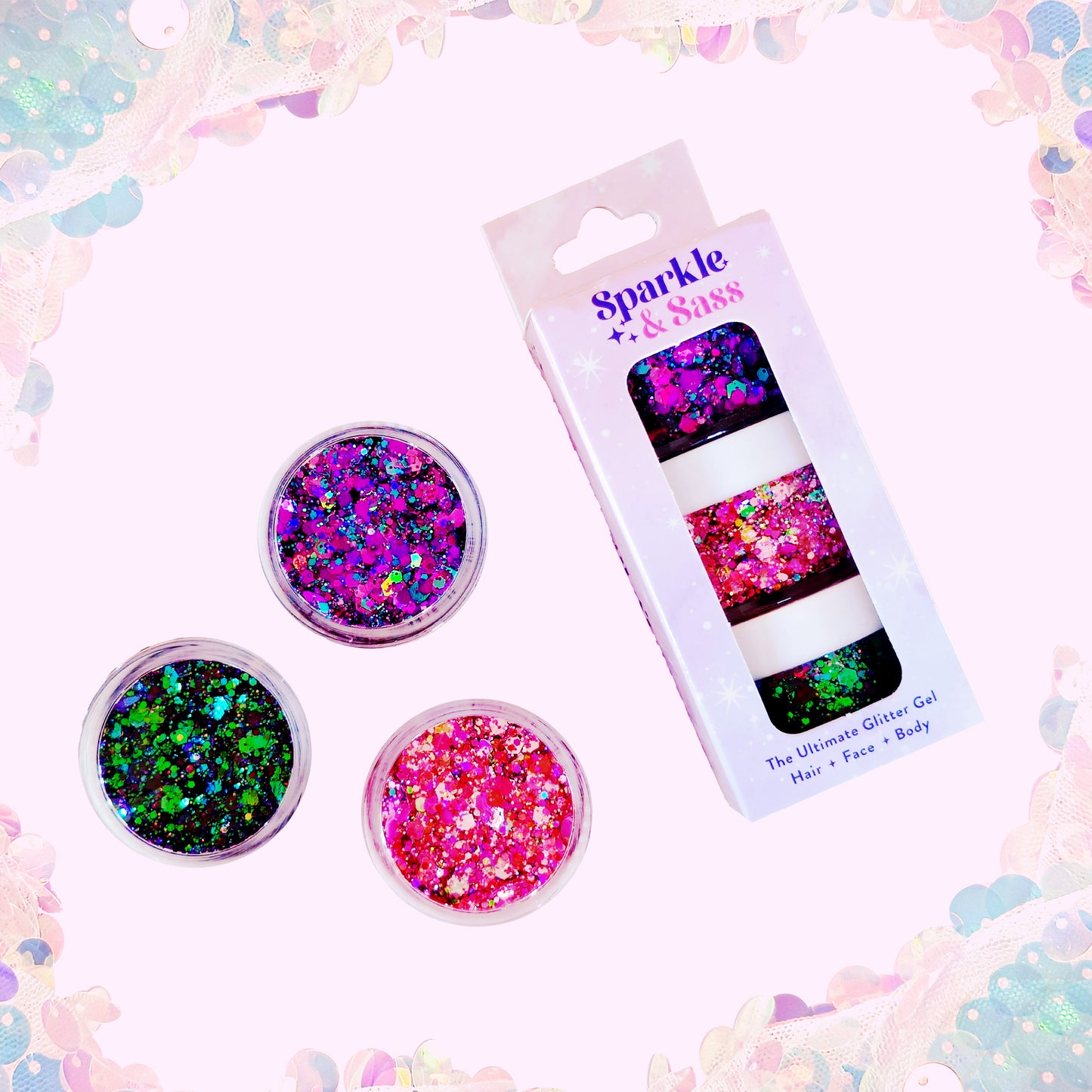 Glitter Gel - Mermaid Glow - Set of 3