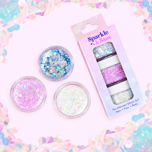 Glitter Gel - Snow Queen - Set of 3